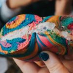 Rainbow Bagels from Rob's Bageland